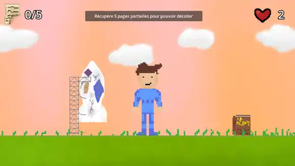 Screenshot de RocketWiki montrant un personnage avec une fusée derrière
